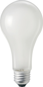 Signify Lighting Econ-o-watt® Rough Service Series Incandescent A-line Lamps A21 150 W Medium (E26)