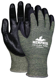 MCR Safety Memphis Arc Synthetics 2XL Black/Gray Kevlar®