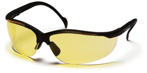 Pyramex Venture II® Series Glasses Anti-scratch Amber Black