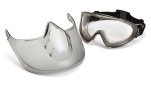Pyramex Capstone® Shield Protective Goggles Anti-fog Clear Gray