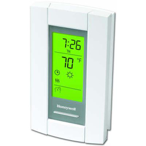 Ademco LineVoltPRO™  Heat - Programmable Electronic Wall Thermostat - Line Voltage 208/240 V 15 A White