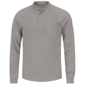 Kits - Workwear Outfitters Bulwark FR Lightweight Henleys - Schuyler <em class="search-results-highlight">Logo</em> 2XL Gray Mens
