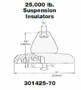Lapp Insulators Porcelain Suspension Insulators 52-5