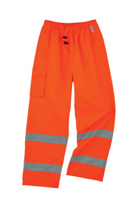 Ergodyne GloWear® High Vis Reflective Zip Leg Rain Pants 2XL High Vis Orange Mens