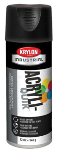 Krylon Interior/Exterior Industrial Paints Ultra-flat Black 12 oz