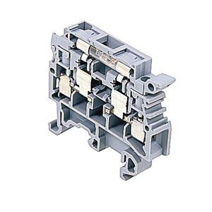 TE Connectivity SNA Series M4/8.SF IEC Style Fuse Terminal Blocks Screw Clamp 1 Tier 22 - 12 AWG