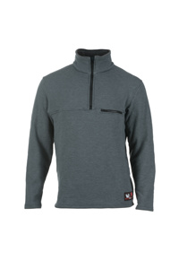 Dragonwear FR Elements™ Dual Hazard 1/4 Zip Sweatshirts 2XL Tall Gray Mens