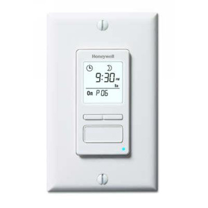 Honeywell PLS Series Timer Switch 24/7 Digital Up to 21 Events per Week 15 A White