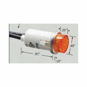 Selecta Products Raised Lens Indicator Lights Neon Amber
