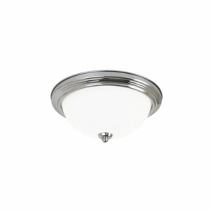 Seagull Ceiling Flush Mount Series Close-to-Ceiling Light Fixtures Incandescent Brushed Nickel Frosted Glass