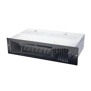 Marley Engineered Products (MEP) QTS Series Fan-forced Toe Space Heaters 240/208 V 1125/563 W, 844/422 W Black