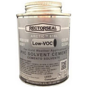 RectorSeal Arctic™ 616L Clear Medium Body PVC Solvent Cements