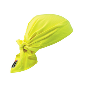Ergodyne Chill-Its® 6710FR Evaporative FR Cooling Triangle Hats One Size Fits Most Lime Cotton, Modacrylic