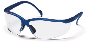 Pyramex Venture II® Series Glasses Anti-scratch Clear Metallic Blue