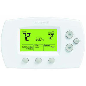 Ademco FocusPRO® 6000 Series Heat/Cool - Programmable Electronic Wall Thermostat - Low Voltage 24 V Premier White