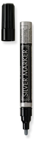 Lagasse Permanent Markers Silver 1 Per Pack