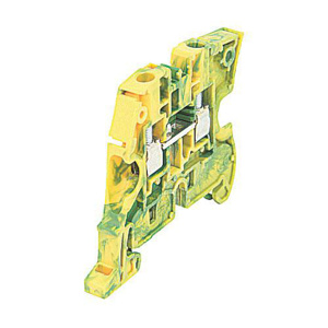 TE Connectivity ZS6 SNK Series IEC Style Feed-Through Ground Blocks Screw Clamp 1 Tier 24 - 10 AWG