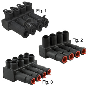 Utilco Underground Distribution Direct Burial Multi-tap Connectors 10 AWG - 350 kcmil 6 Port