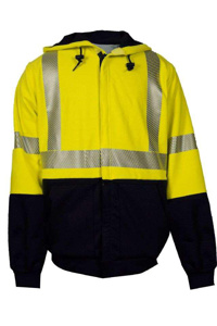 Kits - NSA FR High Vis Reflective Lined Full Zip Hoodies - Chapman <em class="search-results-highlight">Logo</em> 2XL High Vis Yellow Mens