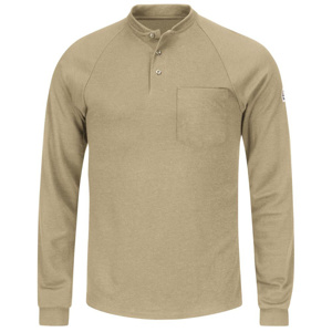 Kits - Workwear Outfitters Bulwark FR Lightweight Henleys - WC <em class="search-results-highlight">Logo</em> with Name 2XL Khaki Mens