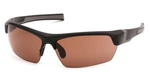 Pyramex Tensaw Safety Glasses Anti-fog, Anti-scratch Bronze Black