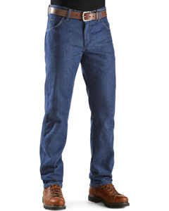 Wrangler FR Lightweight Jeans Mens Blue Cotton Denim 38 x 38