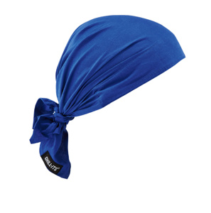 Ergodyne Chill-Its® 6710CT Series Evaporative Cooling Triangle Hats with Towel Blue Polyvinyl Alcohol (PVA)