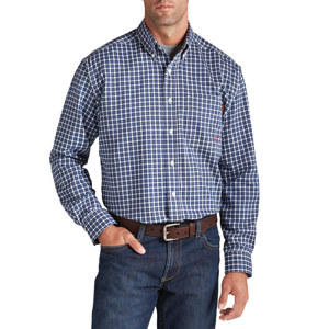 Kits - Ariat FR Button Work Shirts - Custom <em class="search-results-highlight">Logo</em> 2XL Bold Blue Plaid Mens