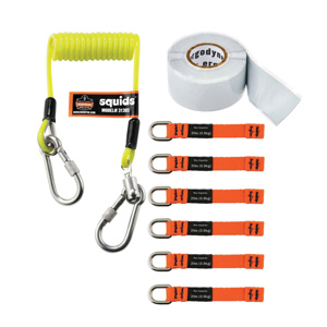 Ergodyne Squids® 3180 Series Tool Tethering Kits 2 lb Lime/Orange