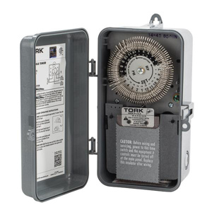 NSI Industries 8001 Series Time Clock Electromechanical 24 hr 20 A Noryl®