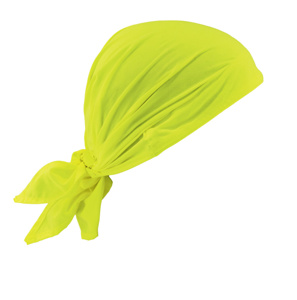 Ergodyne Chill-Its® 6710CT Series Evaporative Cooling Triangle Hats with Towel Lime Polyvinyl Alcohol (PVA)