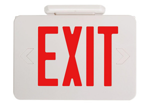 Elite Lighting Illuminated Emergency Exit Signs Self-diagnostics LED Universal