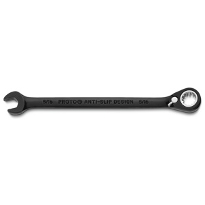 Stanley Proto® Black Chrome Combination Reversible Ratcheting Wrenches Black Chrome