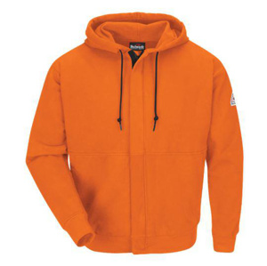 Workwear Outfitters Bulwark FR Relaxed Full Zip Hoodies 2XL Orange Mens