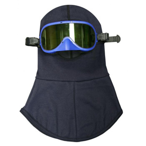 NSA AR FR CAT 2 ArcGuard® Balaclavas with Goggles One Size Fits Most Navy 12 cal/cm2