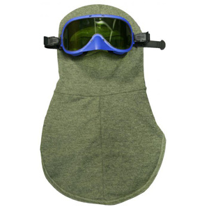 NSA AR FR CAT 3 ArcGuard® Balaclavas with Goggles One Size Fits Most Olive Green 27 cal/cm2