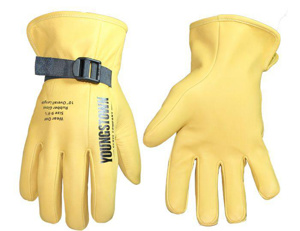 Youngstown Glove FR 10 in Leather Protectors 8 - 8.5 Tan Puncture 3 Coats®, Goatskin Leather, Kevlar®