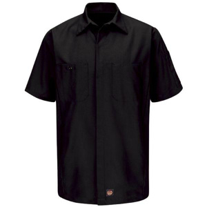 Kits - Workwear Outfitters Red Kap® Lightweight Button Crew Shirts - Co-Mo <em class="search-results-highlight">Logo</em> 2XL Tall Black Mens