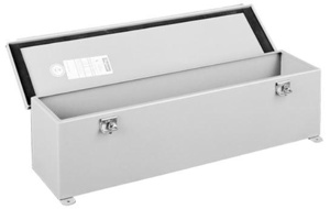 nVent HOFFMAN Modified NEMA 12 Hinge Cover Steel Wiring Troughs 4 x 4 x 36 in Without Knockouts