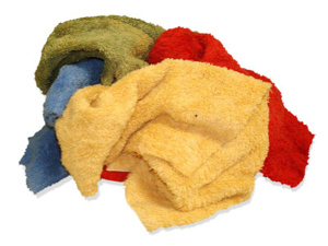 Peerless Material Company Terry Cloth Rags 25 lb Box