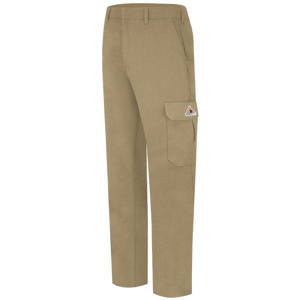 Workwear Outfitters Bulwark FR Lightweight Tapered Cargo Pants 28 x 30 Khaki Mens