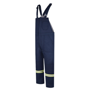 Workwear Outfitters Bulwark EXCEL FR® Deluxe Reflective Insulated Midweight Bib Overalls Large Tall Navy Mens