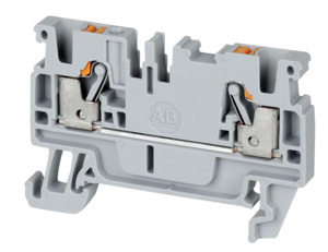 Rockwell Automation 1492-P IEC Push-in Feed-thru Terminal Blocks Push-in 1 Level, 4 Point (Side A: 2, Side B: 2) 28 - 12 AWG