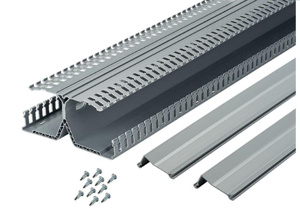 Panduit Type DRD Panduct® PanelMax™ DIN Rail Wiring Duct 6 ft Light Gray 8.23 in
