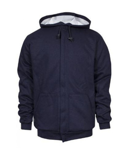 NSA FR Lined Heavyweight Full Zip Hoodies Large Navy Mens