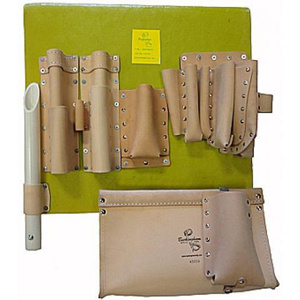 Buckingham High Vis Fiberglass Tool Aprons/Boards Leather Green