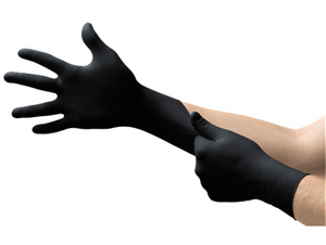 Ansell MICROFLEX® MidKnight® MK-296 Disposable Anti-static Textured Powder-free Gloves 2XL Nitrile Black
