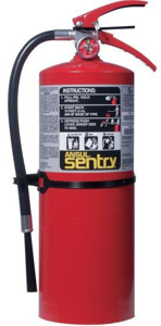 Tyco Sentry® 10 Series AA10S Foray Dry Chemical 4-A:80-B:C Fire Extinguishers 4-A, 80-B:C 21 sec ABC Suppressing Agent, Monoammonium Phosphate Based 10 lb