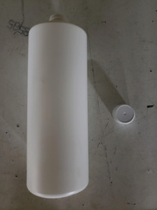 Kits - White Cylinder 32 oz Bottles with Foam Liner Cap Kits 32 oz High Density Polyethylene (HDPE) Clear