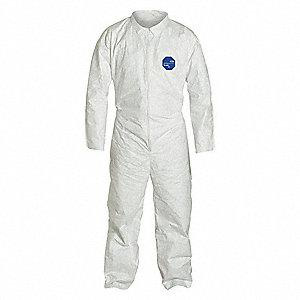 DuPont™ Tyvek® 400 Collared Serged Seam Disposable Coveralls 2XL White Unisex